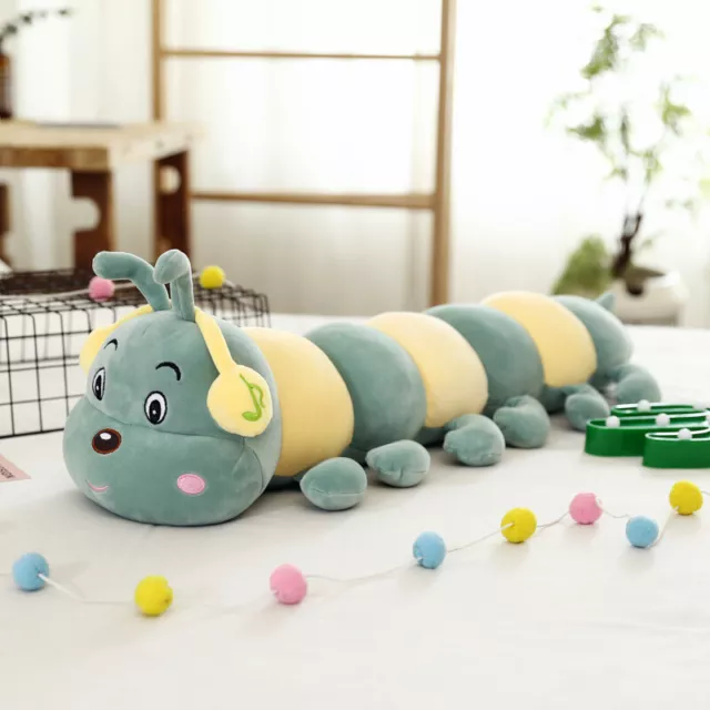 Kids Giant Big Soft Caterpillar Sleeping Pillow Doll Huge Stuffed Colorful Toys 3