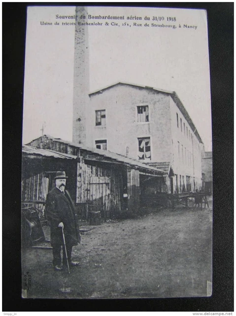 CP Carte postale Souvenir Du Bombardement Aérien du 31/10 1918 Rue De Strasbourg