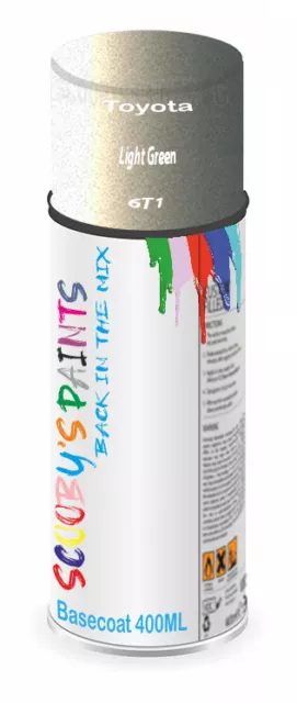 For Toyota Paint Spray Aerosol Light Green Code 6T1 Car Can Scratch Fix Repair