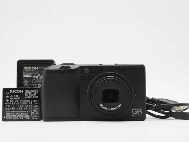 Ricoh GR Digital II 10.1MP digital Camera Black Body [Near Mint] #Z554A
