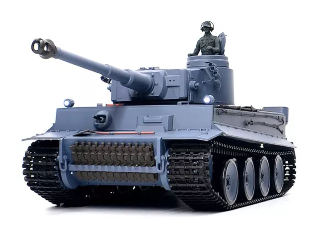 Heng Long Tank Modell German Tiger 2.4G Radio Fernbedienung RC 1/16 BB & IR UK