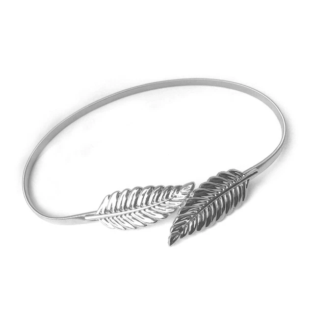 Cintura elastica elastica per donna foglie elastiche catena fianchi