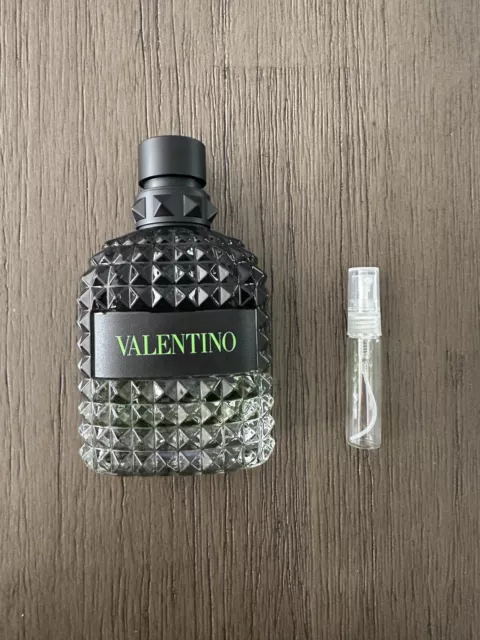 VALENTINO UOMO BORN in Roma Green Stravaganza EDT 5ml Glass bottles ...