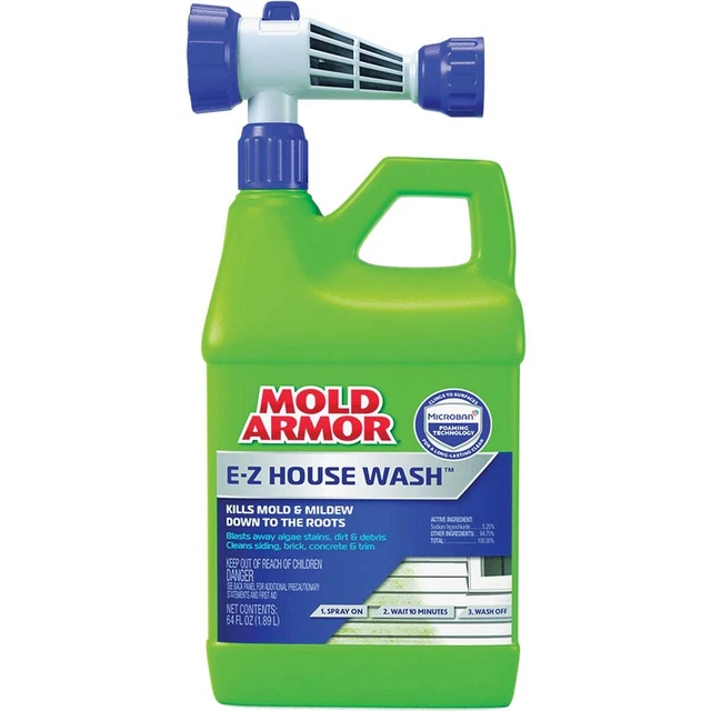 Armadura de molde E-Z lavado casero con Microban, 64 oz. Armadura de molde E-Z extremo de manguera FG511M
