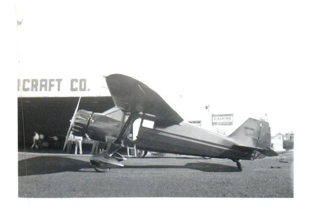 Stinson Reliant Gullwing Airplane Aircraft Vintage Photograph 5x3.5" Calkins