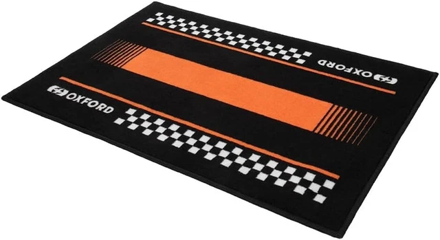 Oxford Orange Pitlane Garage/Türmatte rutschfest Inneneingang 90X60cm