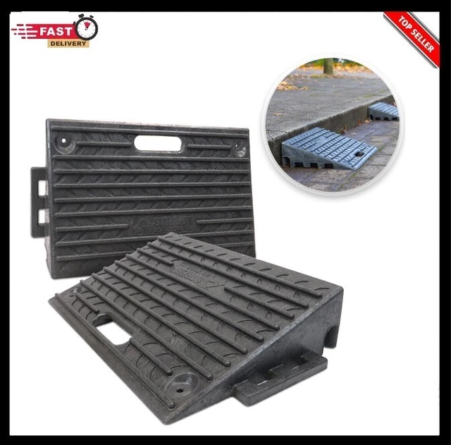 2 X KERB Access Ramps Plastic Threshold Ramp Cars Caravans Wheelchair