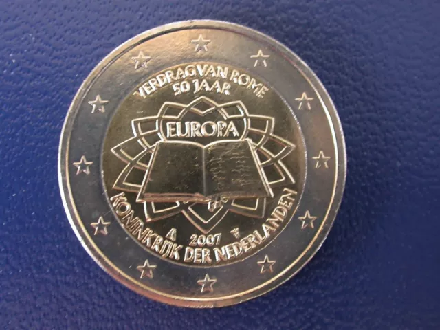 2 EURO, Niederlande, 2007, Römische Verträge, unzirkuliert, fast Stgl.