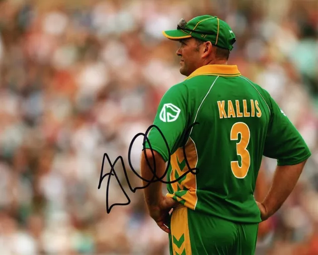 Jacques Kallis, South African cricket legend, signed 10x8 inch photo. COA.