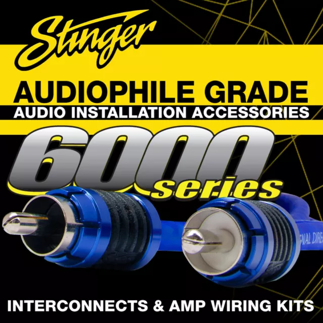 Stinger SI6417 Cinch 4-Kanal  Leitung Amp Speaker Subwoofer 5,1m RCA Anschluss 2