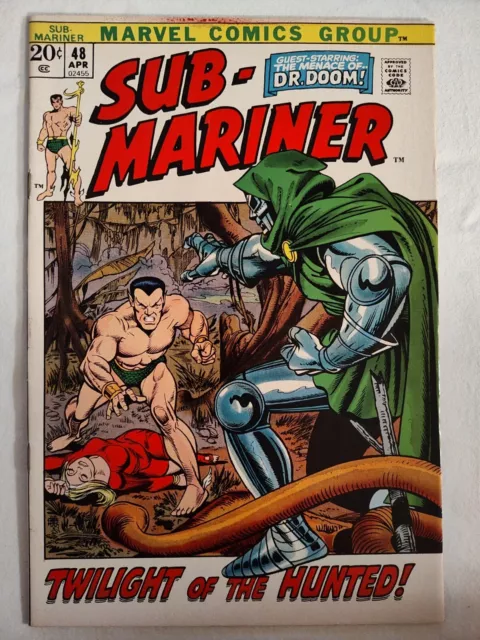 Sub-Mariner #48 VF Classic Doctor Doom Cover Gil Kane Gene Colan Marvel 1972