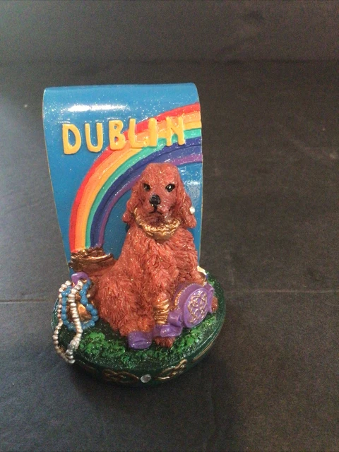 Icing Claires Dublin Irish Setter Figurine 2002 3 Inch Figure Rare HTF