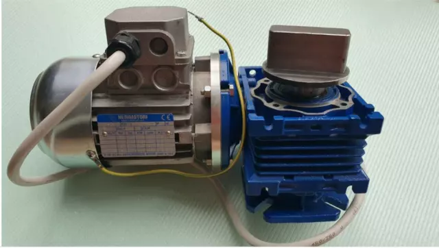 Nerimotori T56C6 Electric Motor with Motovario Worm Gearbox NMRV040