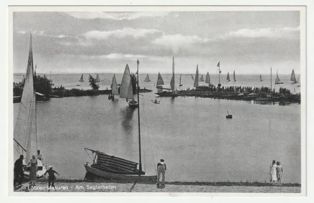 AK Lötzen in Masuren mit Ansicht am Seglerhafen von 1933