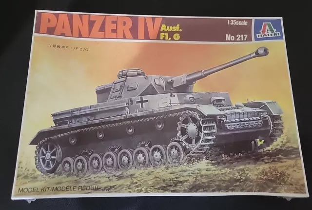 Italeri PANZER IV Ausf. F1, G WWII German Tank Model Kit 1/35 Scale New in Box