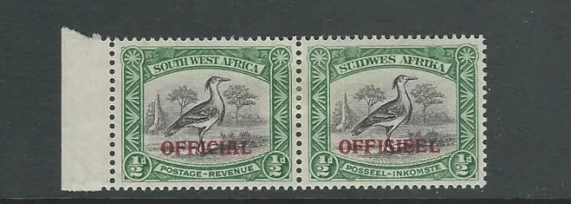 SOUTH WEST AFRICA (SWA) 1945-50 OFFICIAL KORI BUSTARD (Sc O18) F/VF MH