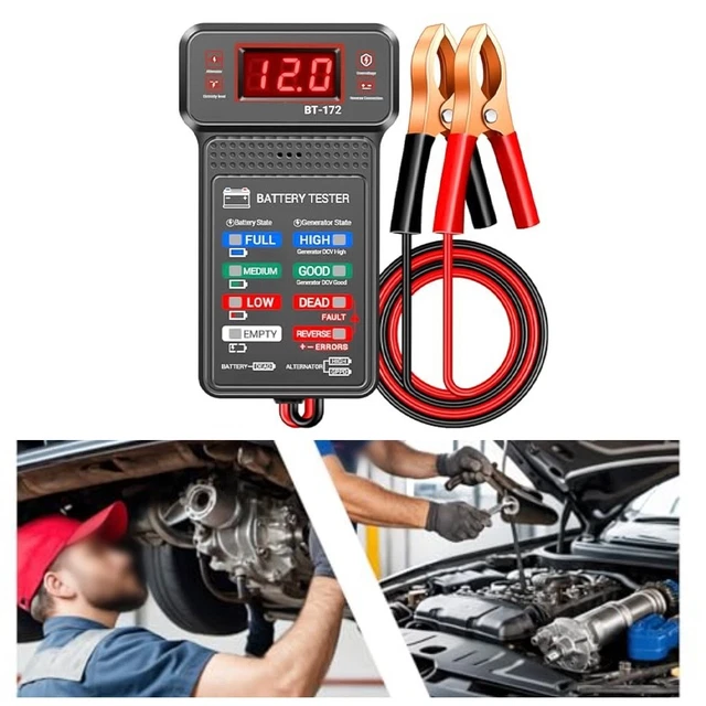 Neilsen CT4122 Digitaler LCD Schaltungstester - Für 6V, 12V, 24V Bordnetze (Auto, LKW, Boot)