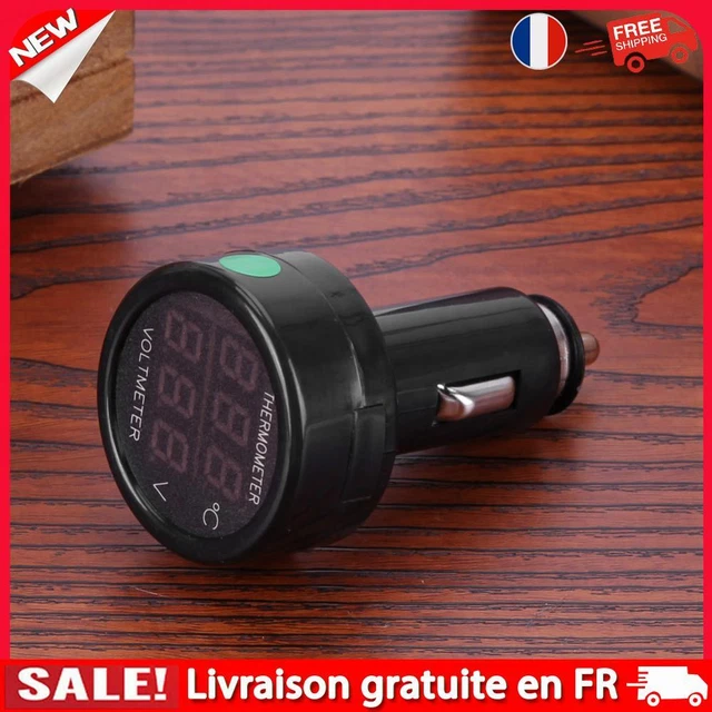 NEW DF-01-TV 2IN1 Batterie de voiture Moniteur Voltmètre Thermomètre Numérique R