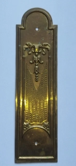 ANCIENNE PLAQUE DE Proprete De Porte Bronze N° 372 Clean Plate Old Door