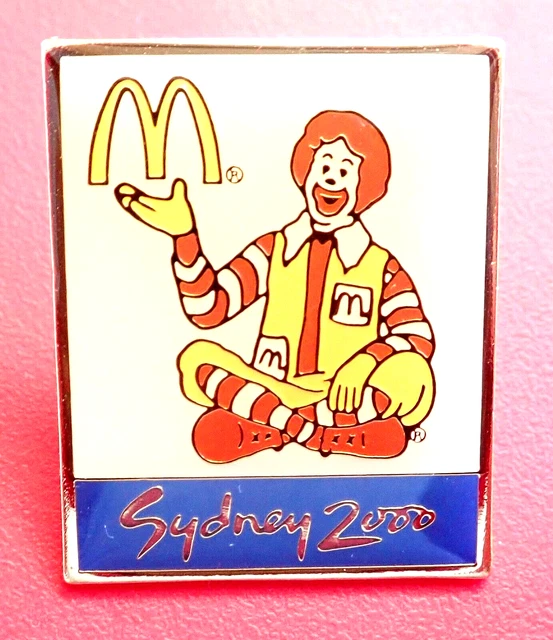 RARE &BEAUTIFUL RONALD Mcdonalds" 2000 Sydney Olympic Games Pin 2022