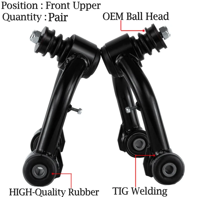 Front Upper Control Arms 2-4" Lift For 96-02 Toyota 4 Runner 95-04 Toyota Tacoma