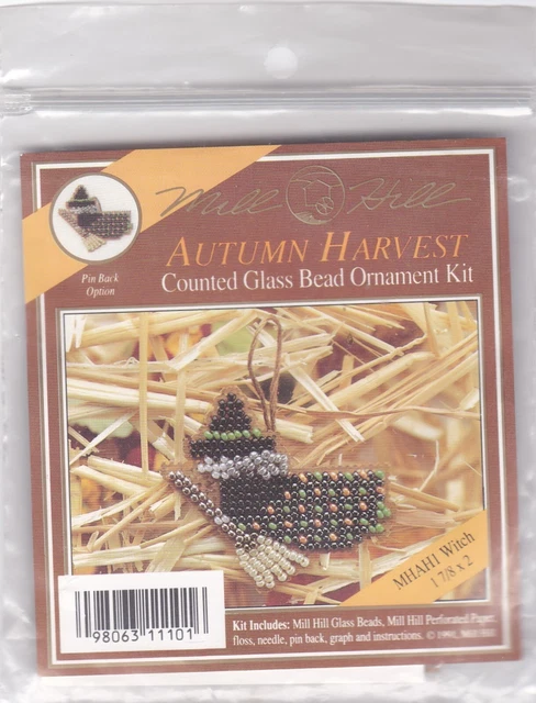 Kit De Pines Con Cuentas De Halloween Mill Hill - Bruja
