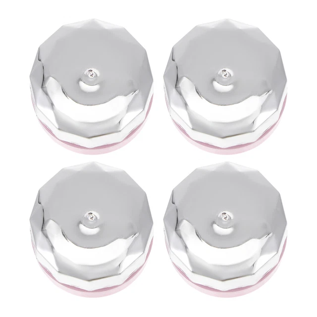 4 pz barattoli di plastica smalto bottiglia da viaggio plastico vaso rotondo balsamo trasparente