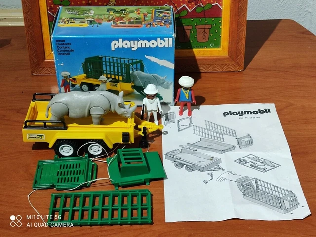 Playmobil 3529, la jaula del rinoceronte (Safari