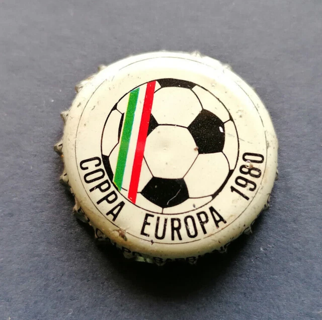 COPPA EUROPA 1980 tappo calcio chapa Kronkorken bottle cap football