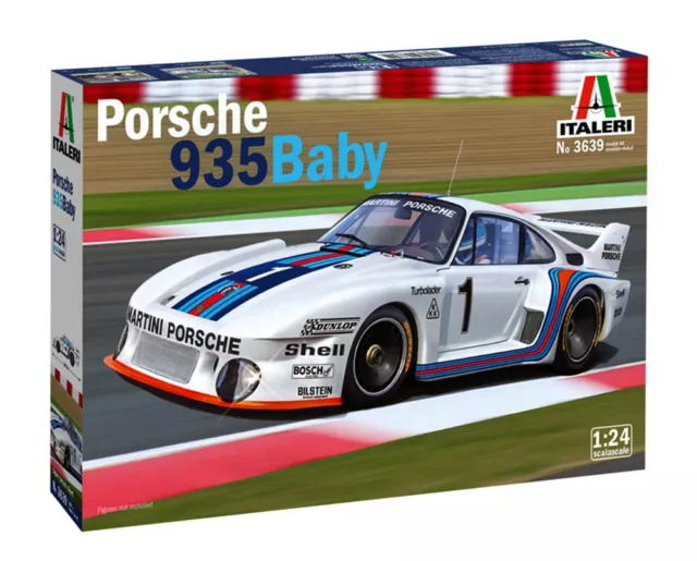 1977 Porsche 935 / 2.0 Baby Martini 1:24 Model Kit Bausatz Italeri 3639