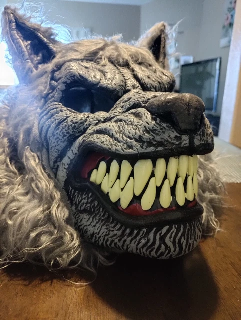 Spirit Halloween Animotion Wolf Mask Used
