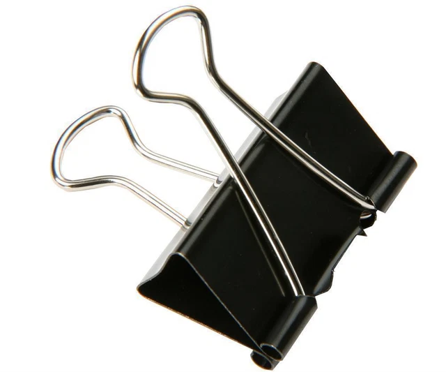 SBS Legante Clips 41mm Clip Foldback Clip di Carta Clips 12 Pezzo