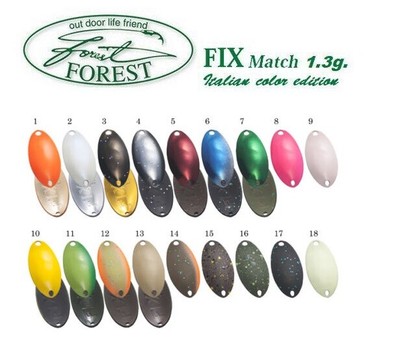 TROUT AREA 3.5 gr/3.2 cm A1-16 TROTA Colibri CUCCHIAINI MICRO SPOON COLIBRI 