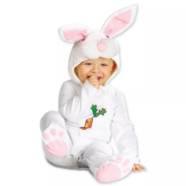 Baby Hasenkostüm 90 cm 1-2 Jahre Hase Kostüm Overall Plüsch Strampler Häschen