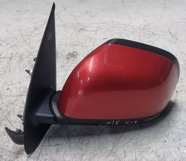 Nissan Micra K13 2011 - 2015 Passenger Side Left Wing Mirror In Red E20209239