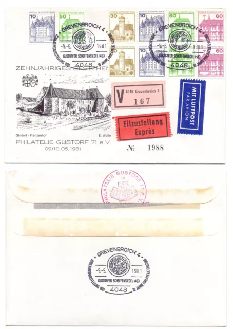 102400 - Sonderstempel: Gustorfer Scheffensiegel - Grevenbroich 9.5.1981