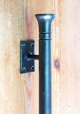 Barn Push Pull Door Handle Entrance Entry Hand Forged Solid 16.5" Wrought Iron 3