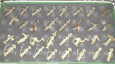 Gold weight Bronze Antique African Ashanti Weights Chessboard Chess Board Case