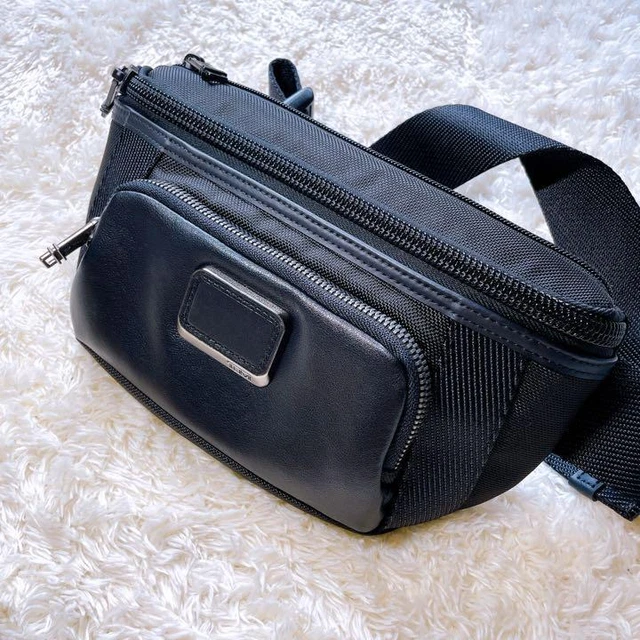 Tumi Campbell Utility Pouch Waist Bag Black W10.43xH5.70xD1.96 in. Travel New