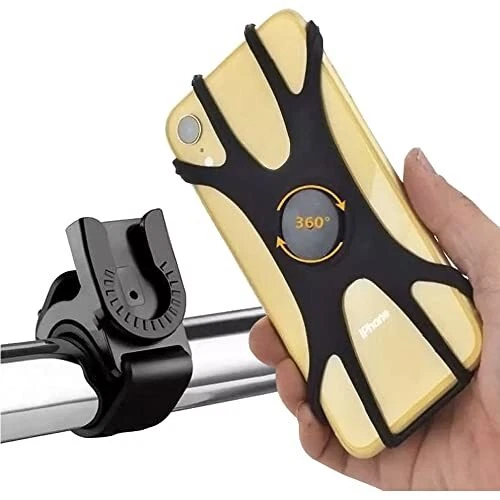 Detachable Cell Phone Holder for Bicycle Motorcycle 360 Degree Rotatable