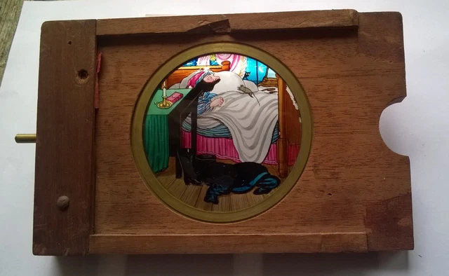 Grande Plaque Ancienne Pour Lanterne Magique - Original Vintage