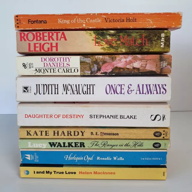 9 x Mixed Authors Romance Love Vintage Women's Fiction Small Paperback Bundle 2
