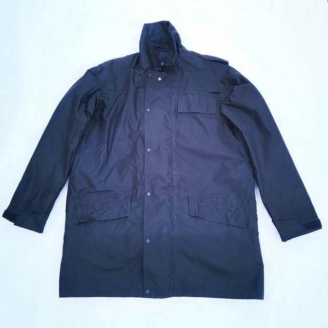 MOD POLICE & Guard Goretex Black Waterproof Jacket Surplus 190/120 £59. ...