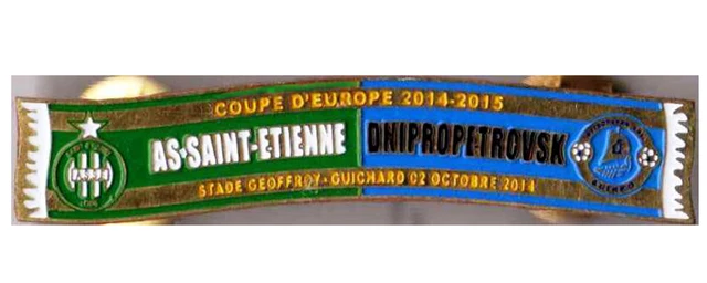 Echarpe de supporter Saint Etienne ASSE Epoque Michel Platini vintage