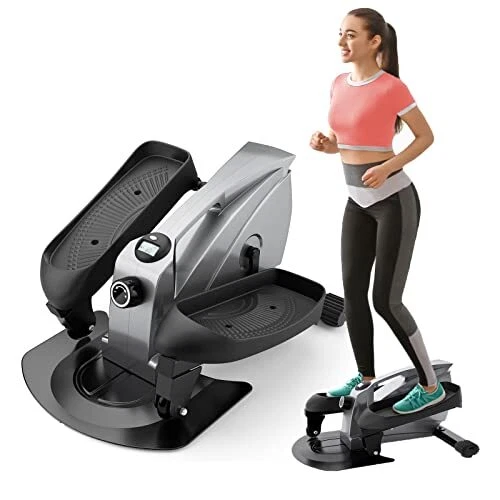 Under Desk Elliptical Portable Elliptical Machine, Desk Bike Pedal Exerciser