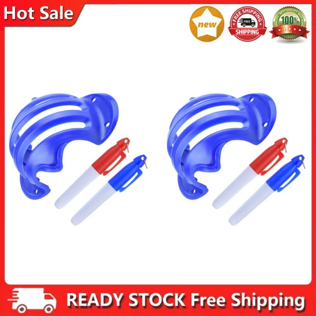 Golf Ball Line Liner Marker Pen Template Alignment Marks AIDS Tools (Blue)