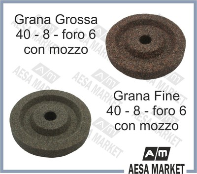 SMERIGLI PER AFFILATOIO AFFETTATRICE ARSA REGINA SIRMAN DIAMETRO 43 COPPIA N°2 