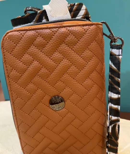 Lug Quickstep Classic VL Convertible Crossbody RFID Wallet in Copper Brown — NEW