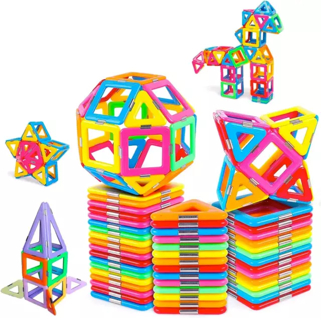 Kids 40Pc Magnetic Building Blocks – Educational Construction Toys Set for Kids