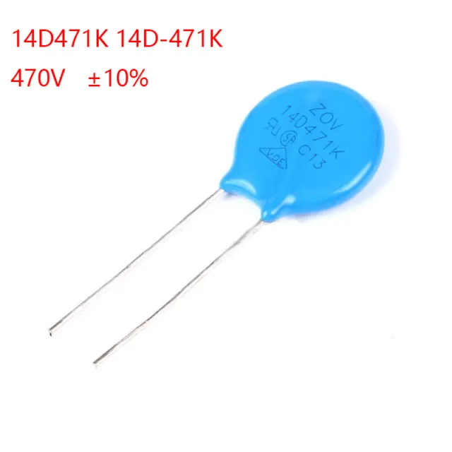 20PCS 14D471K 14D-471K Metal Oxide Varistor 470V Tolerance ±10% Resistor